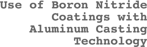 Use of Boron Nitride Coatings
